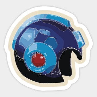 Megaman Helmet Original Artwork Sticker